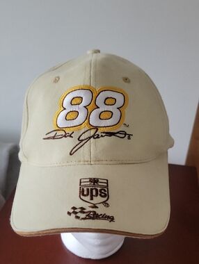 Nascar UPS Hat, Tan, Vintagppe